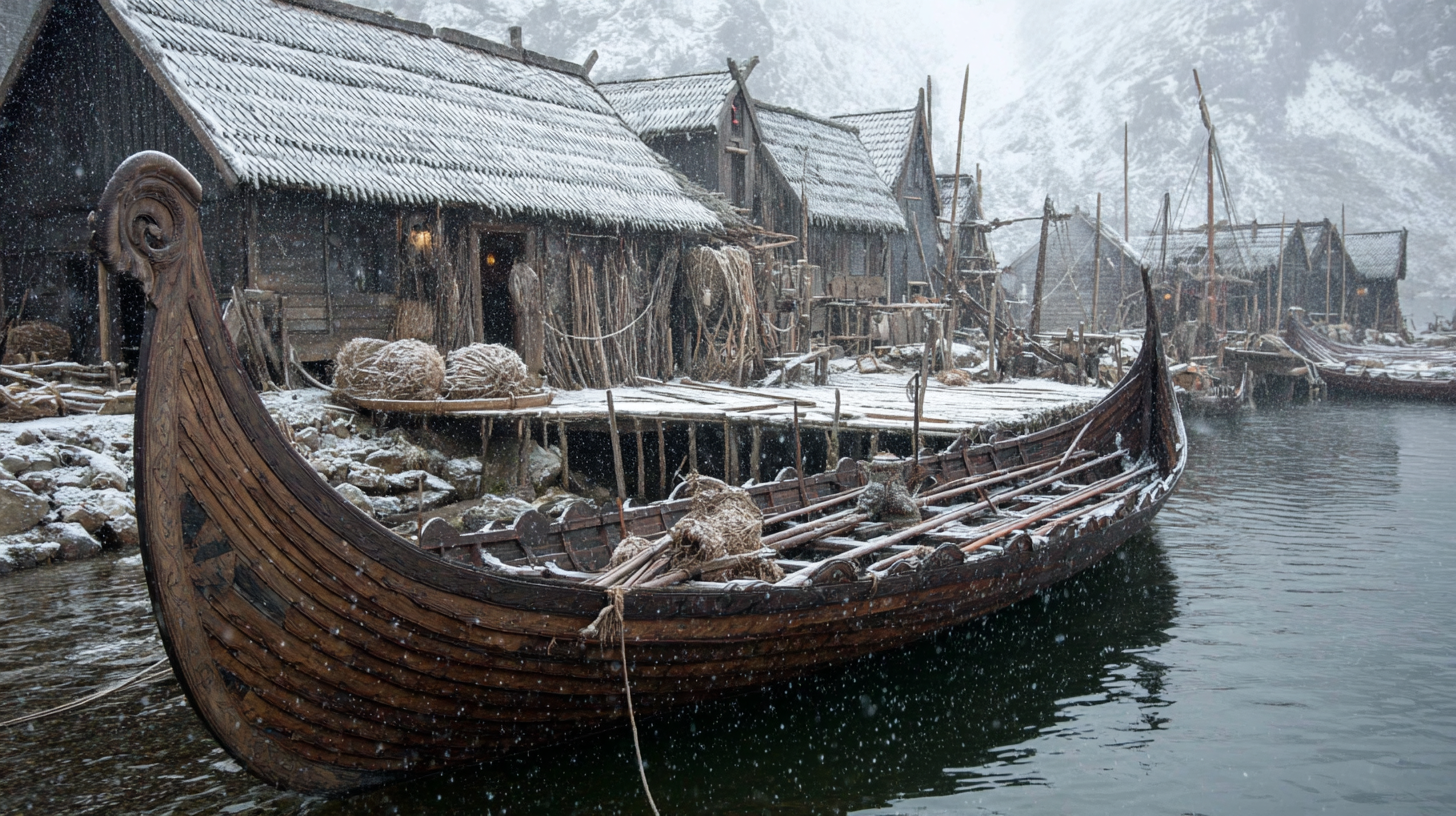construção de navios vikings
