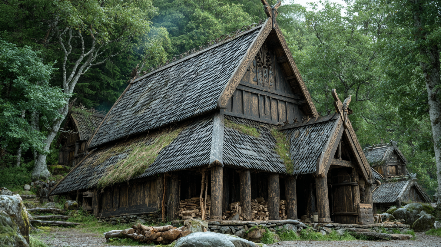 Como os vikings construíam suas casas?